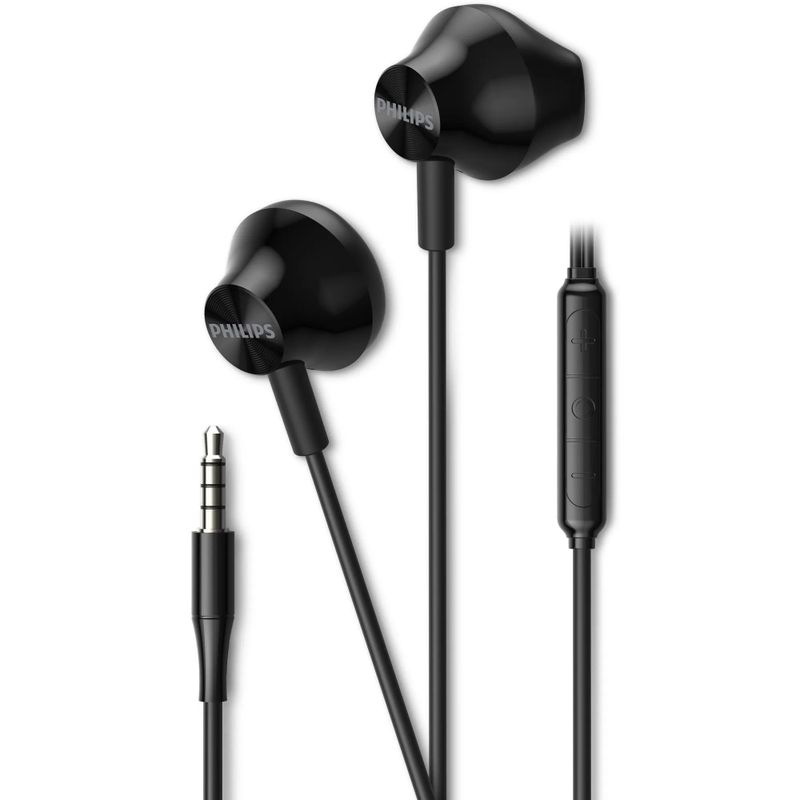 Fone de Ouvido Philips TAE1000 com Microfone Preto