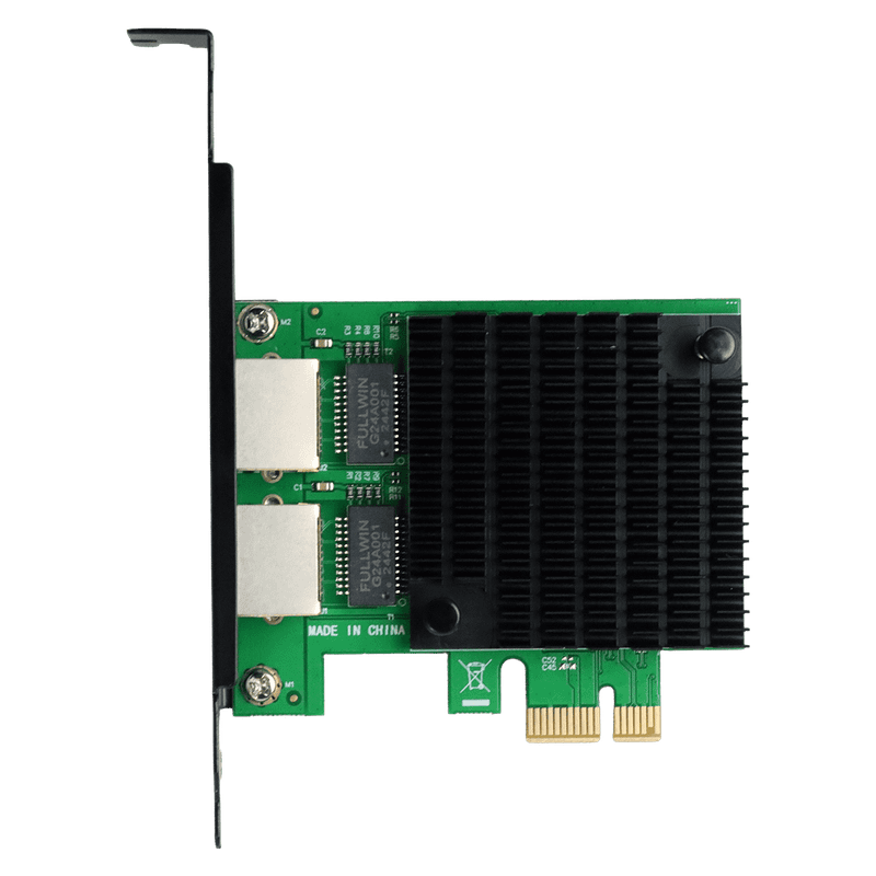 Placa de Rede PCYES Gigabit PCI-e X1, 2x RJ45 LC1000-2P