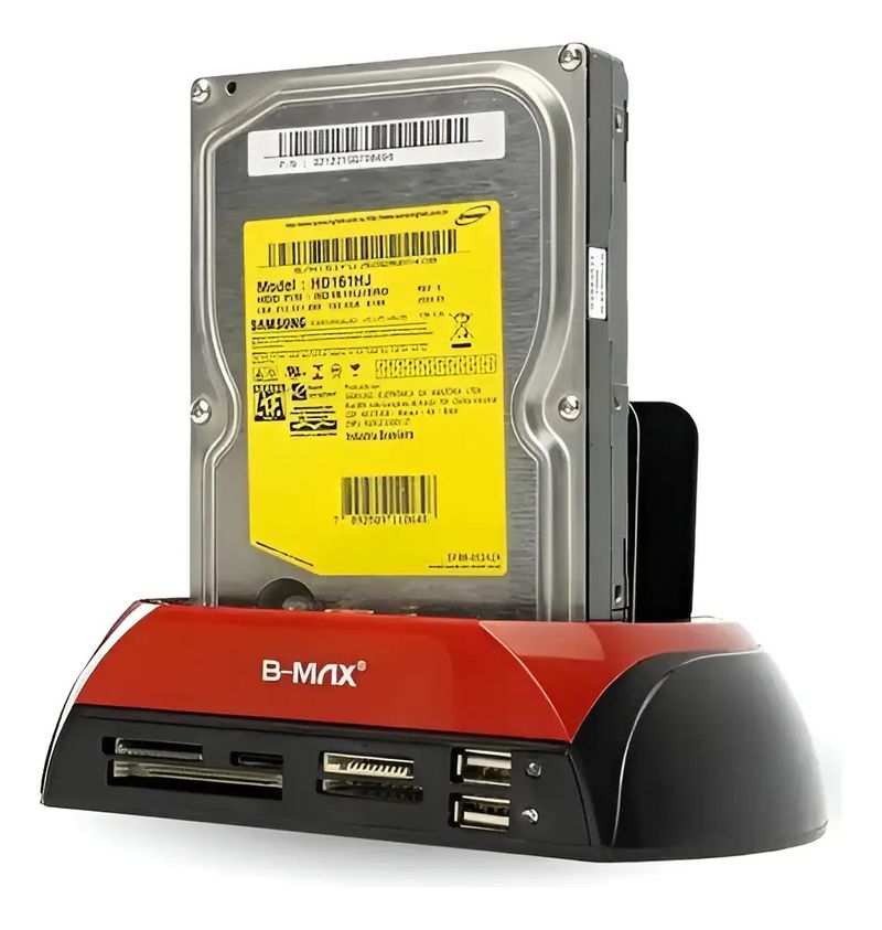 Dock Station B-Max SATA / IDE, 2,5 e 3,5, Leitor Cartão, USB