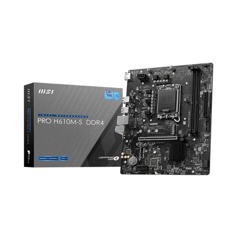 Placa Mãe MSI PRO H610M-S DDR4 LGA 1700