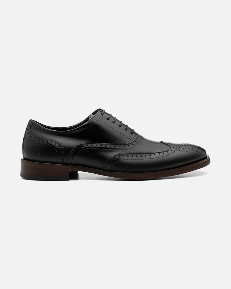 Sapato Masculino Brogue Baron Preto