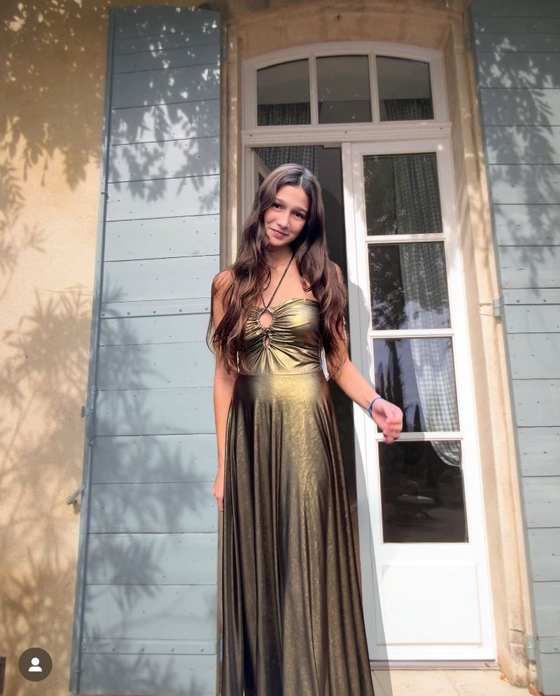 VESTIDO VALENTINA LONGO DOURADO