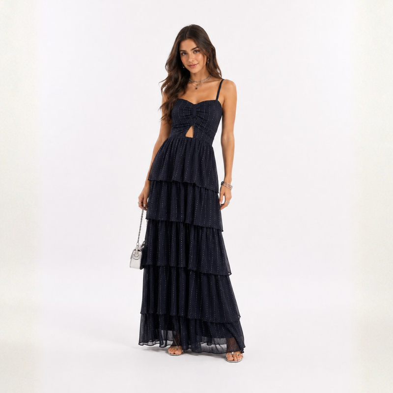 VESTIDO RIO DE JANEIRO RENDA PRETA