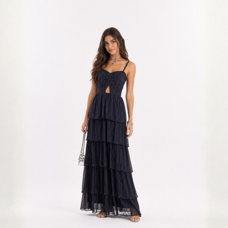 VESTIDO RIO DE JANEIRO RENDA PRETA