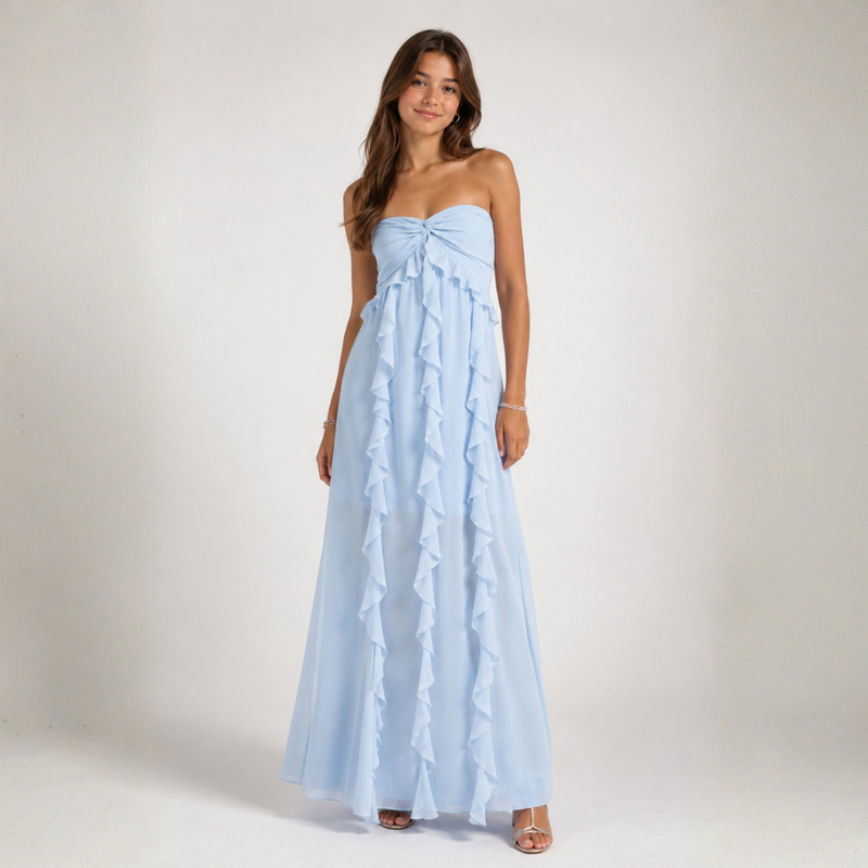 VESTIDO ANTONIA AZUL CELESTE