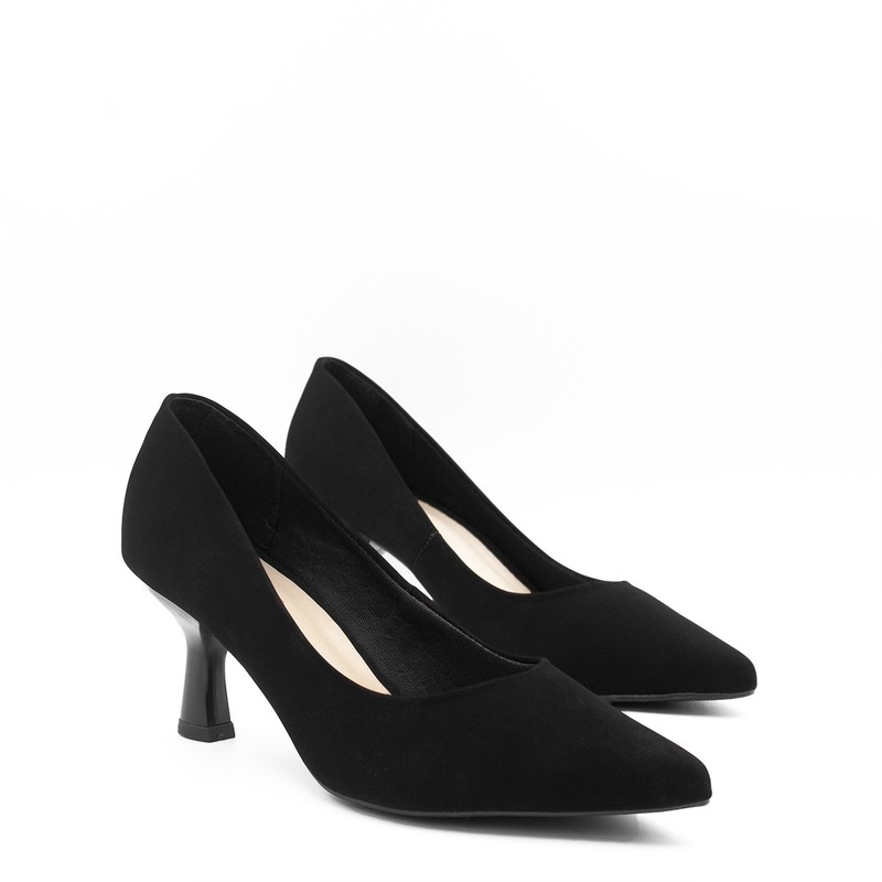 Scarpin Salto Fino Marcia Preto Nobuck