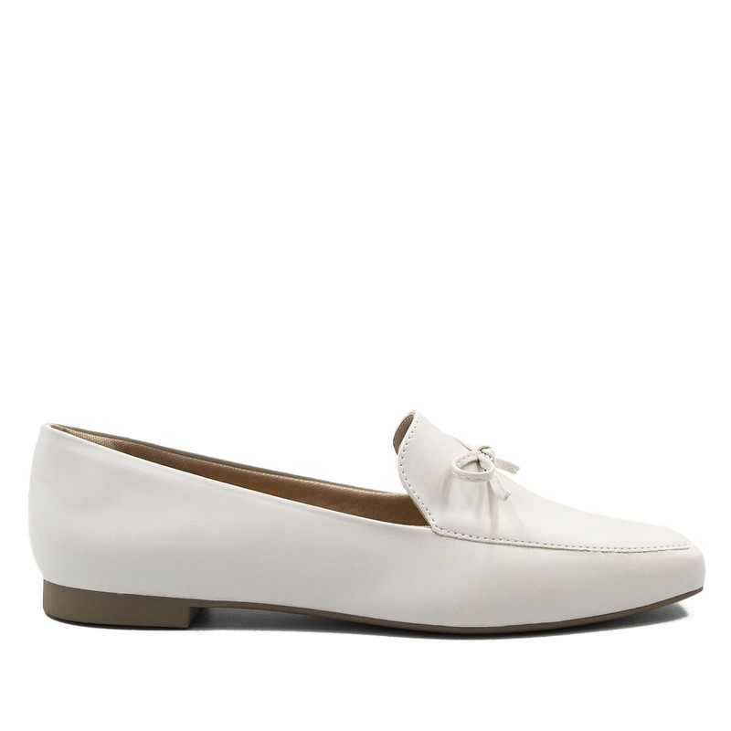 Mocassim Laço Camila Off White