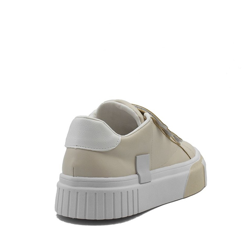 Tênis Mary Velcro Creme