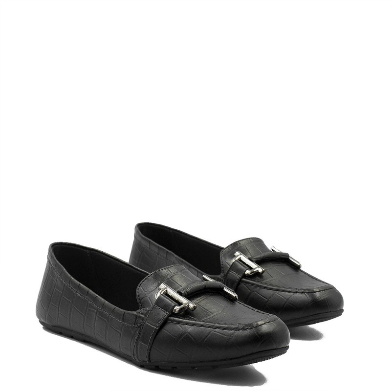 Mocassim Fivela Marisol Preto