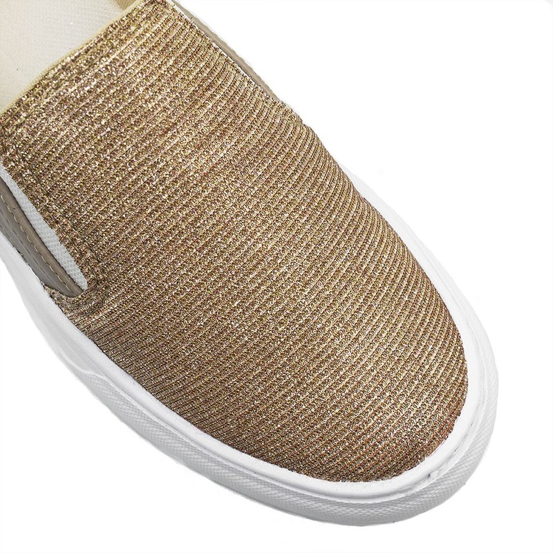 Slip-On Sola Alta Regiane Lumicolor Bronze