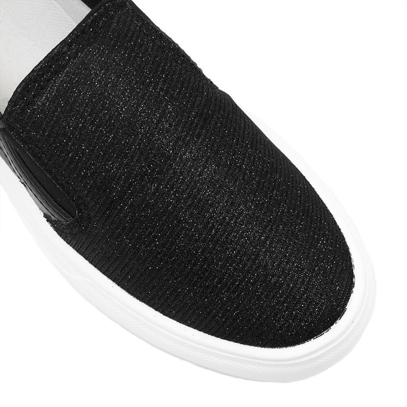 Slip-On Sola Alta Regiane Lumicolor Preto