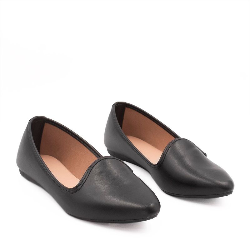 Sapato Mocassim Zatta Liso Ariadna Preto