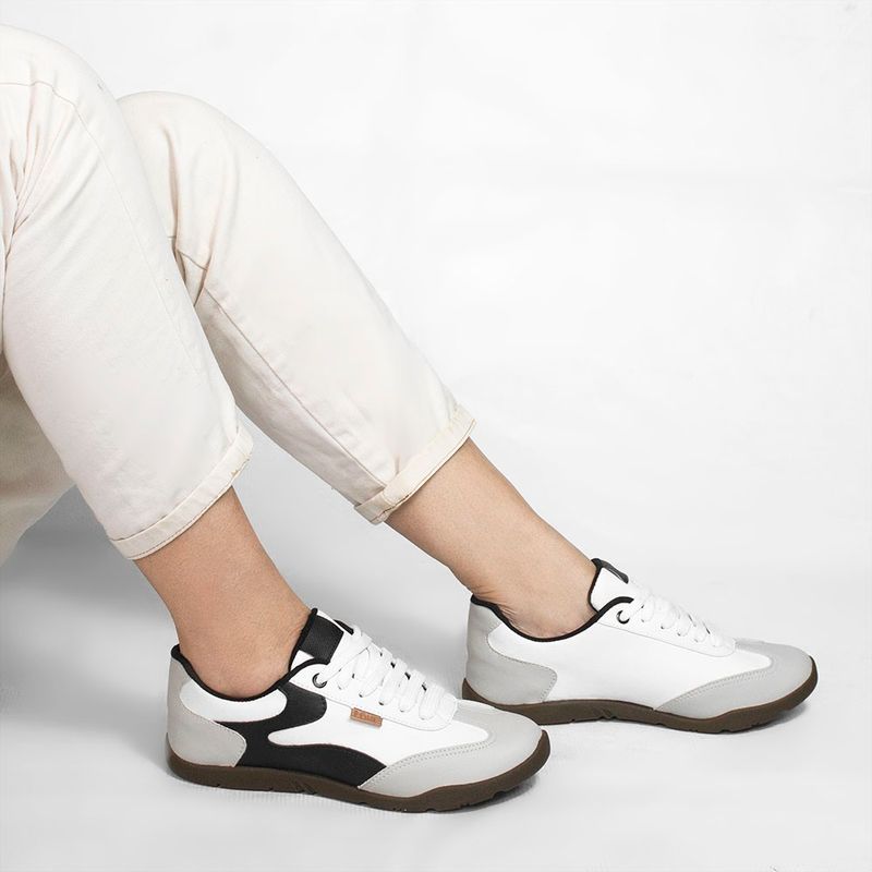 Tênis Zatta Casual Cadarço Jully Branco
