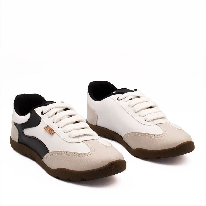 Tênis Zatta Casual Cadarço Jully Branco