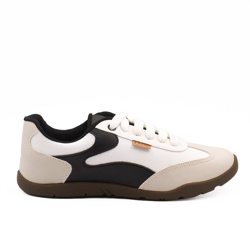 Tênis Zatta Casual Cadarço Jully Branco