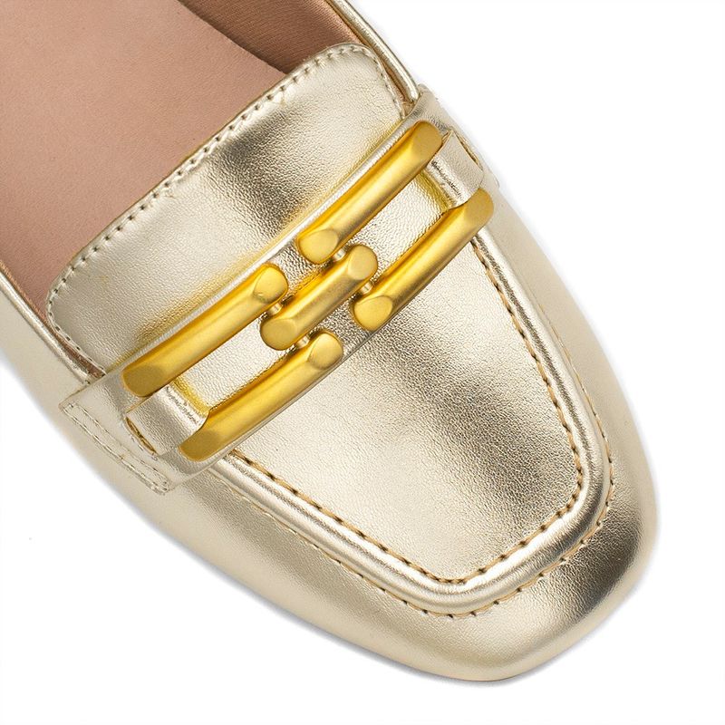 Mocassim Zatta Detalhe de Fivela Sirley Dourado