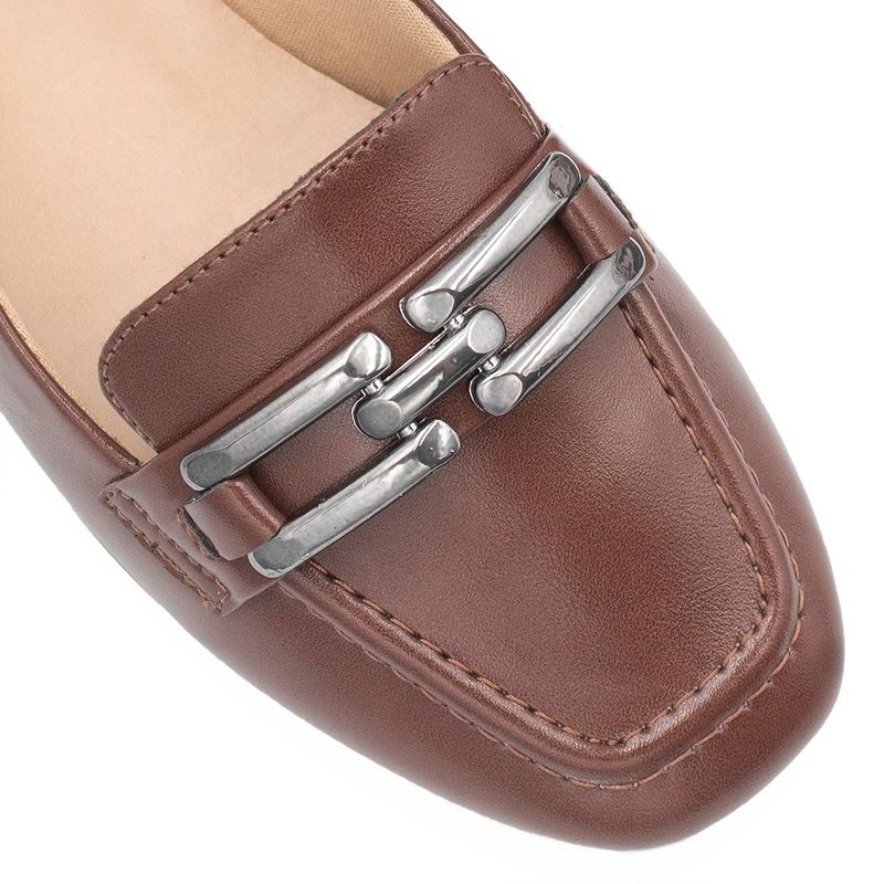 Mocassim Zatta Detalhe de Fivela Sirley Marrom