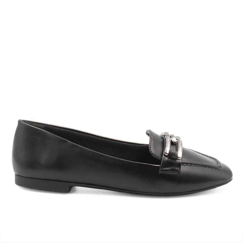 Mocassim Zatta Detalhe de Fivela Sirley Preto