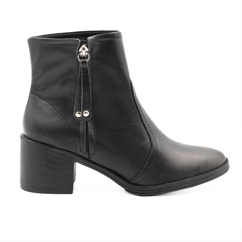 Bota Zatta Cano Médio Salto Bloco Violeta Preta 