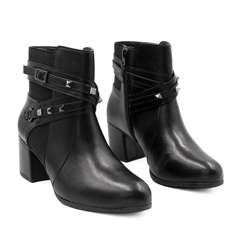Bota Zatta Salto Bloco Spike Yonah Preta