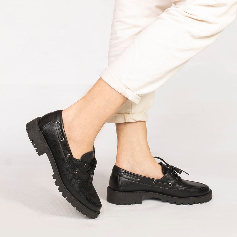 Mocassim Zatta Tratorado Edite Preto 