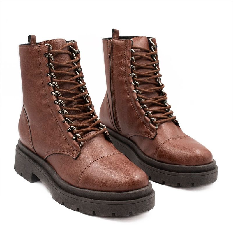 Bota Coturno Zatta Corrente  Anabele Marrom