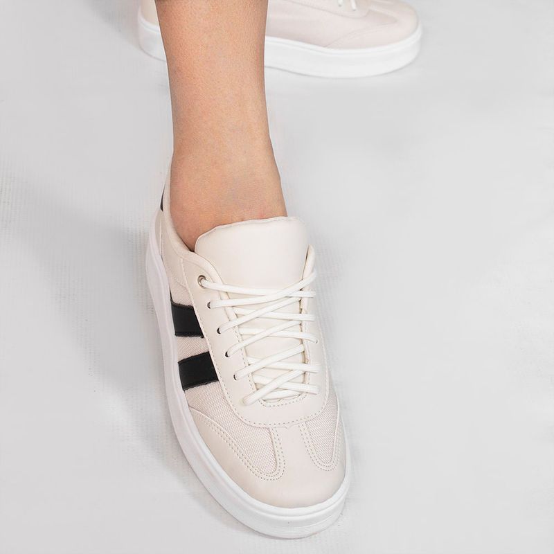 Tênis Zatta Casual Cadarço Charlote Preto