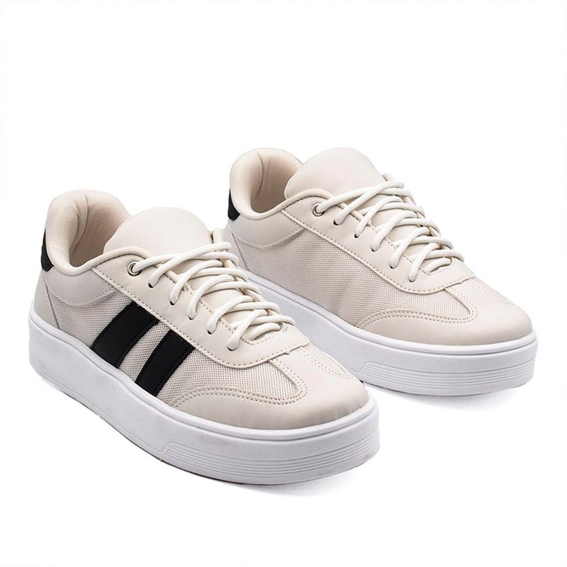 Tênis Zatta Casual Cadarço Charlote Preto