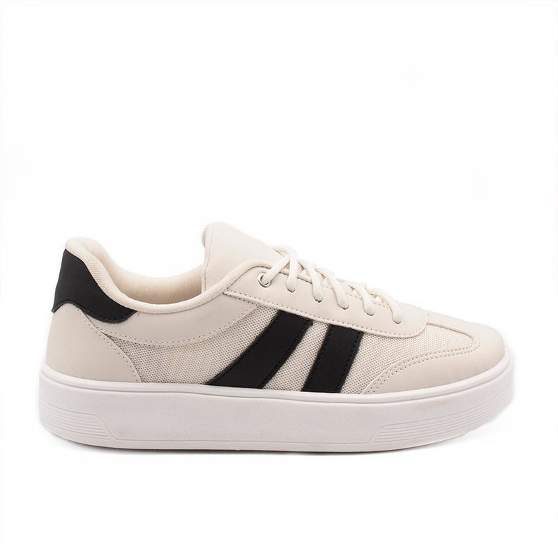 Tênis Zatta Casual Cadarço Charlote Preto