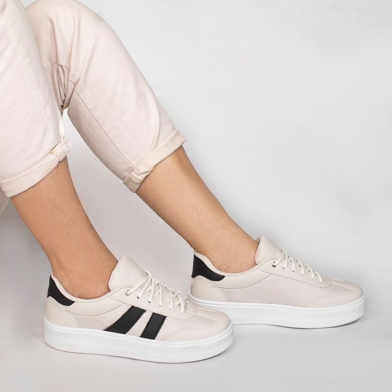 Tênis Zatta Casual Cadarço Charlote Preto