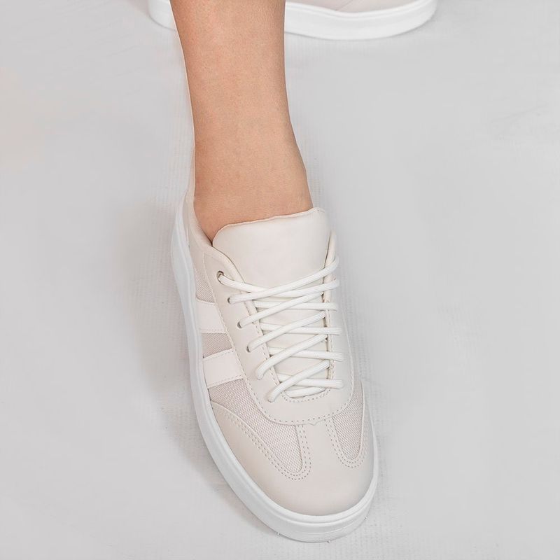 Tênis Zatta Casual Cadarço Charlote Branco
