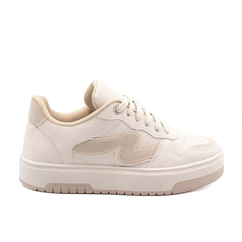 Tênis Zatta Sola Alta Casual Charlene Off White 