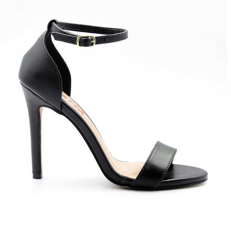 Sandalia Zatta Salto Fino Maya  Preto Napa