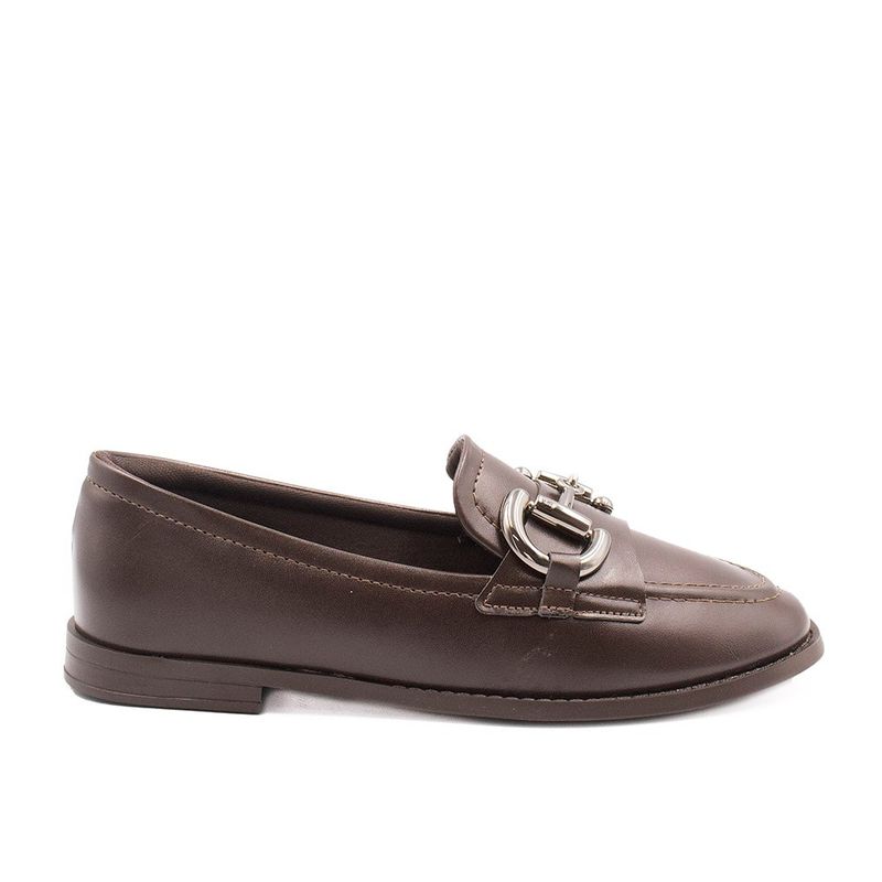 Mocassim Zatta Fivela Morgana Marrom