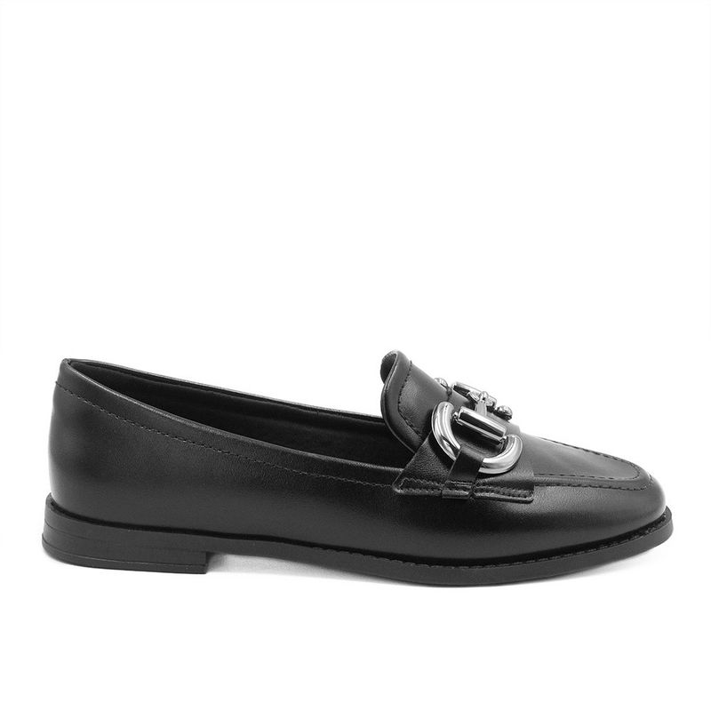 Mocassim Zatta Fivela Morgana Preto 