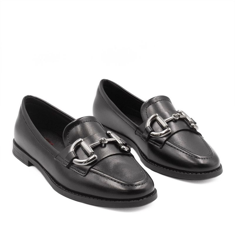 Mocassim Zatta Fivela Morgana Preto 