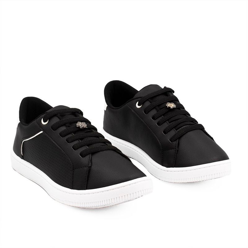 Tênis Zatta Casual Elisa Preto