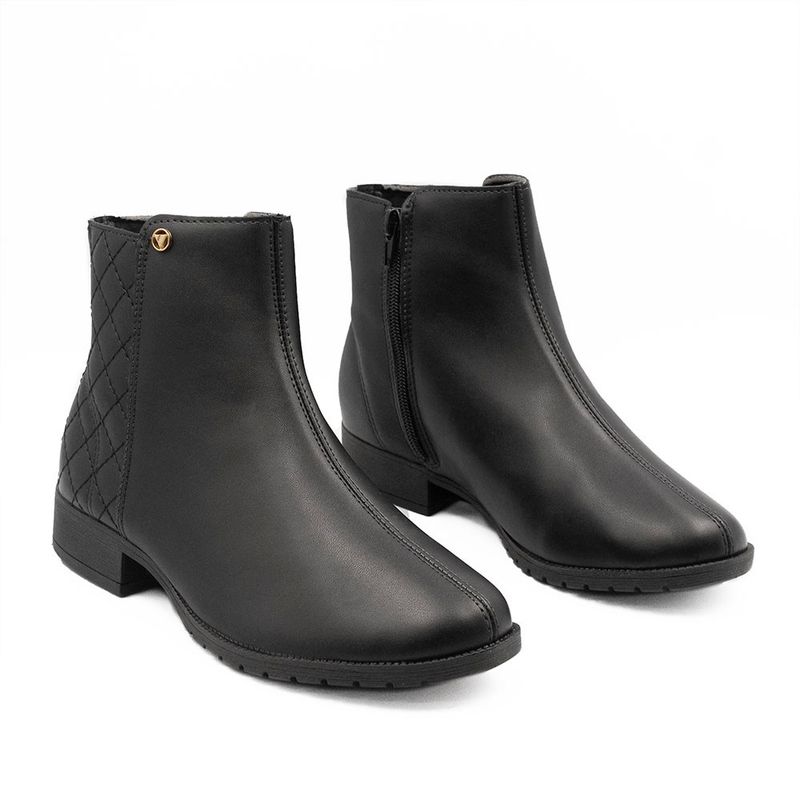 Bota Zatta  Detalhe Matelasse Magali Preta