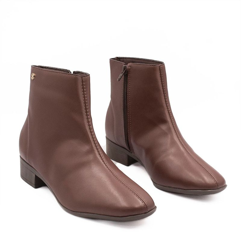 Bota Zatta Cano Curto Valeska Marrom
