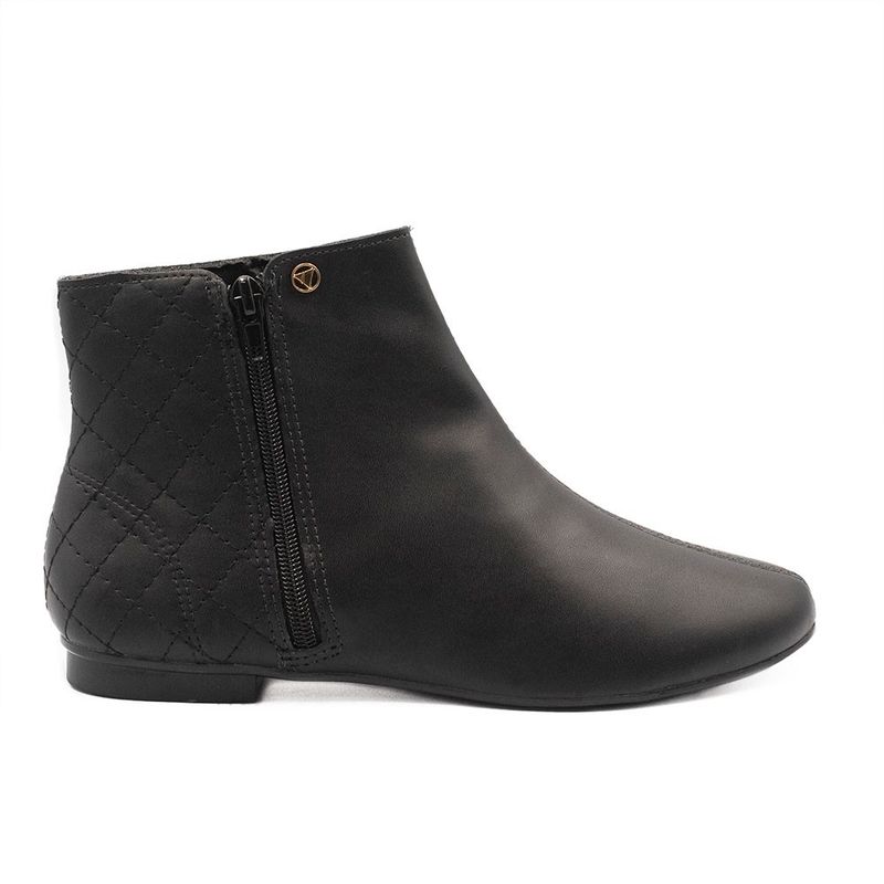 Bota Zatta Flat Matelassê Maitê Preta