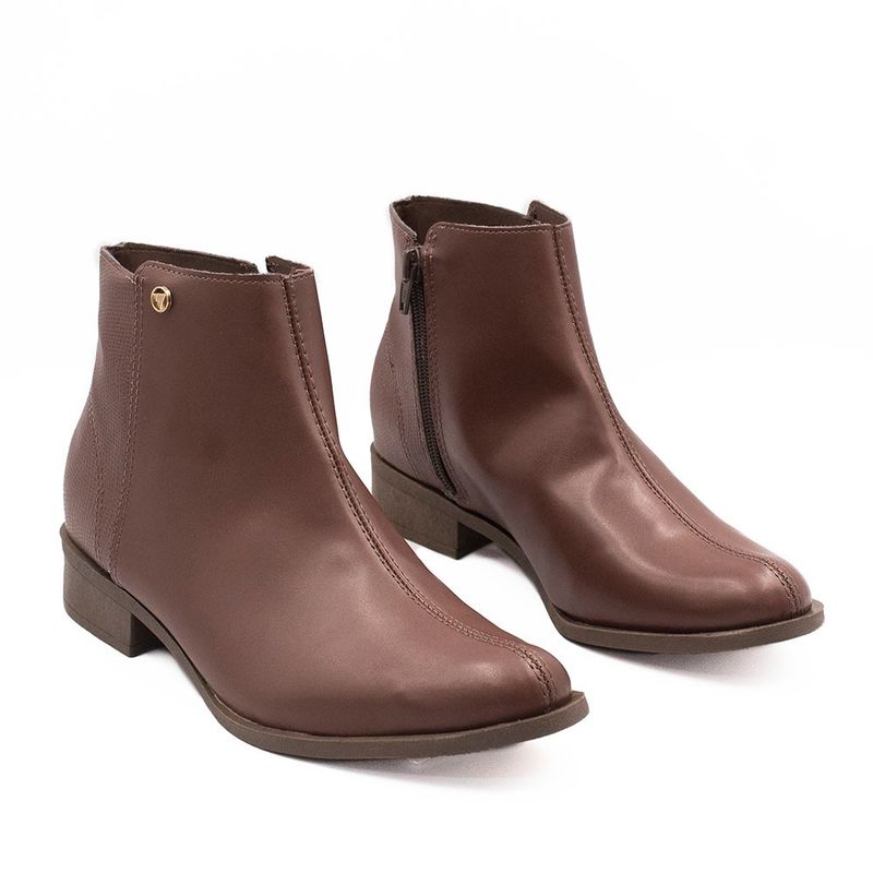 Bota Zatta Montaria Lizard Cano Curto Marilia Marrom