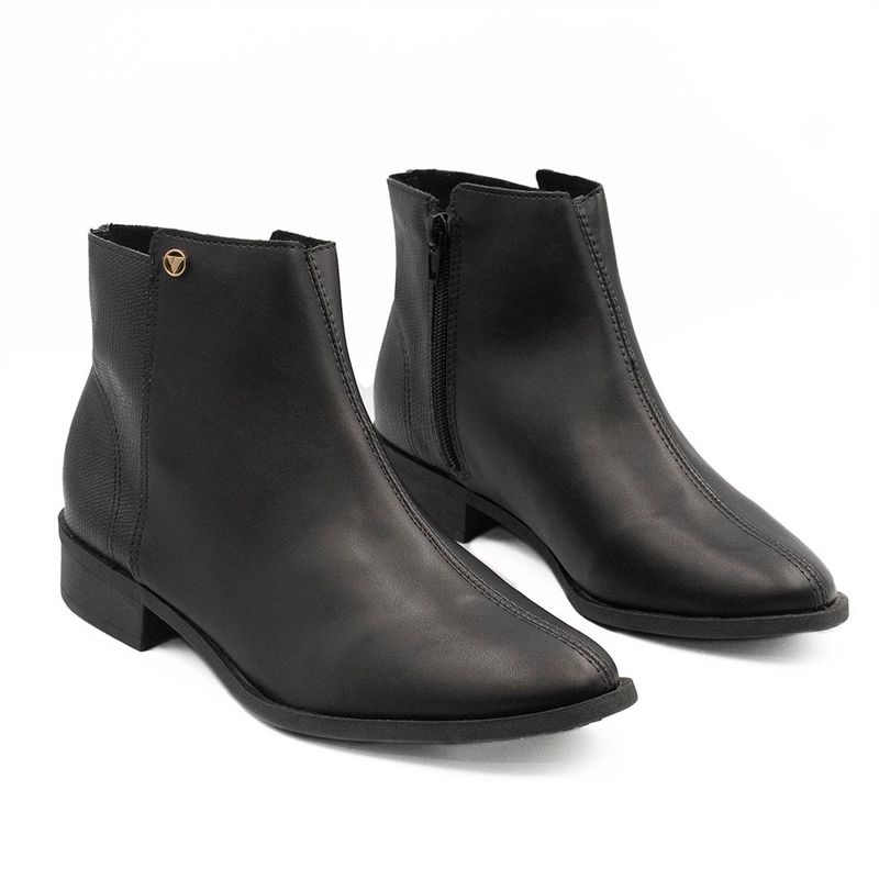 Bota Zatta Montaria Lizard Cano Curto Marilia Preto