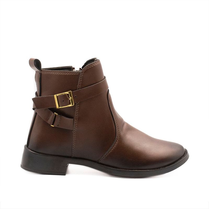 Bota Zatta Montaria Fivela Mafalda Marrom