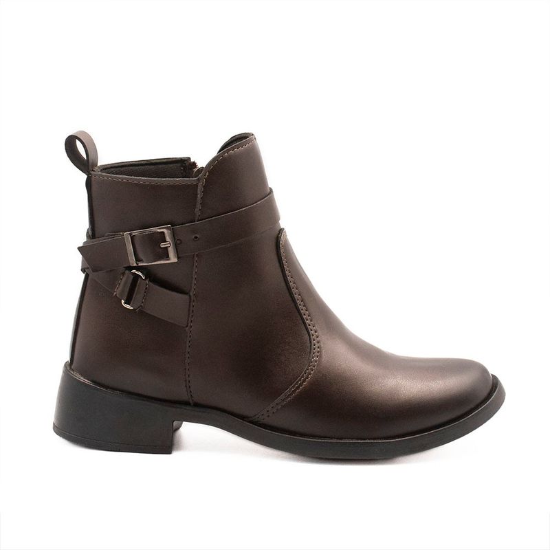 Bota Zatta Montaria Fivela Mafalda Café