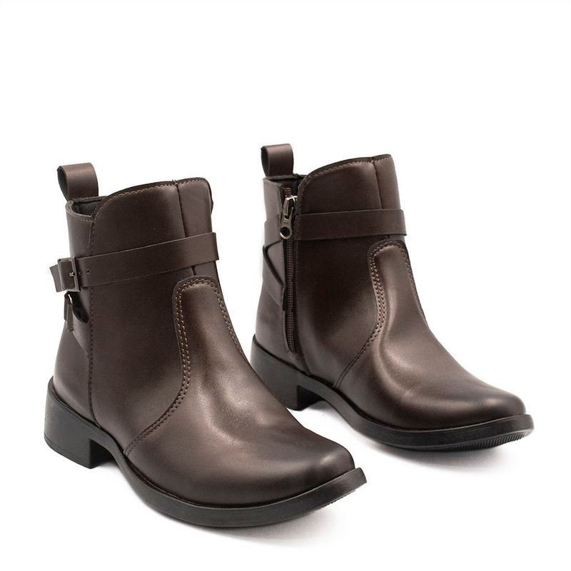 Bota Zatta Montaria Fivela Mafalda Café