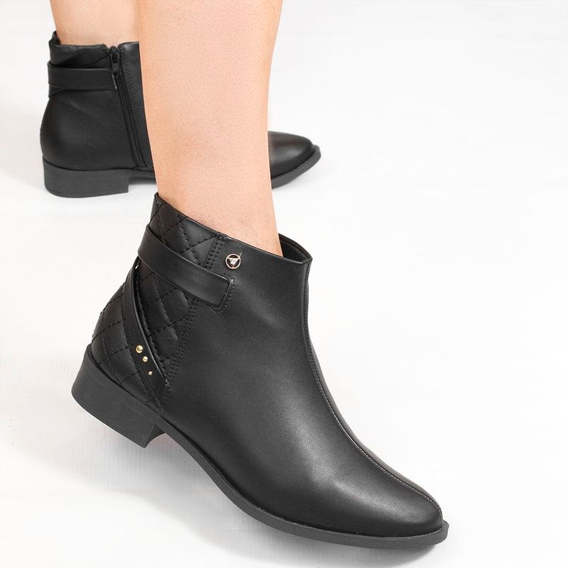 Bota Zatta Montaria Matelassê Marilda Preta