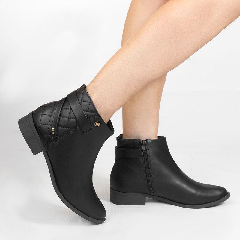 Bota Zatta Montaria Matelassê Marilda Preta