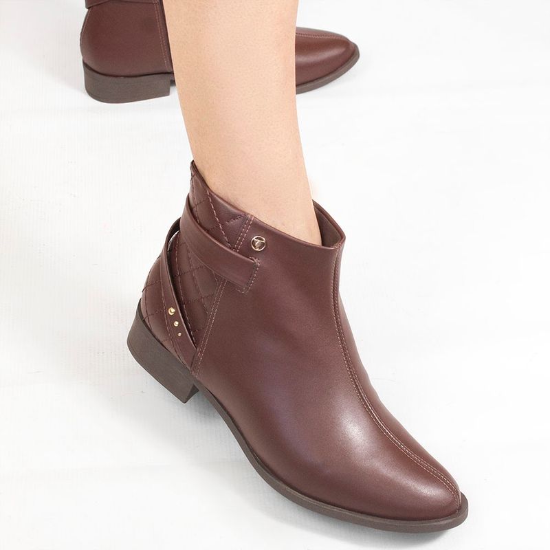 Bota Zatta Montaria Matelassê Marilda Marrom