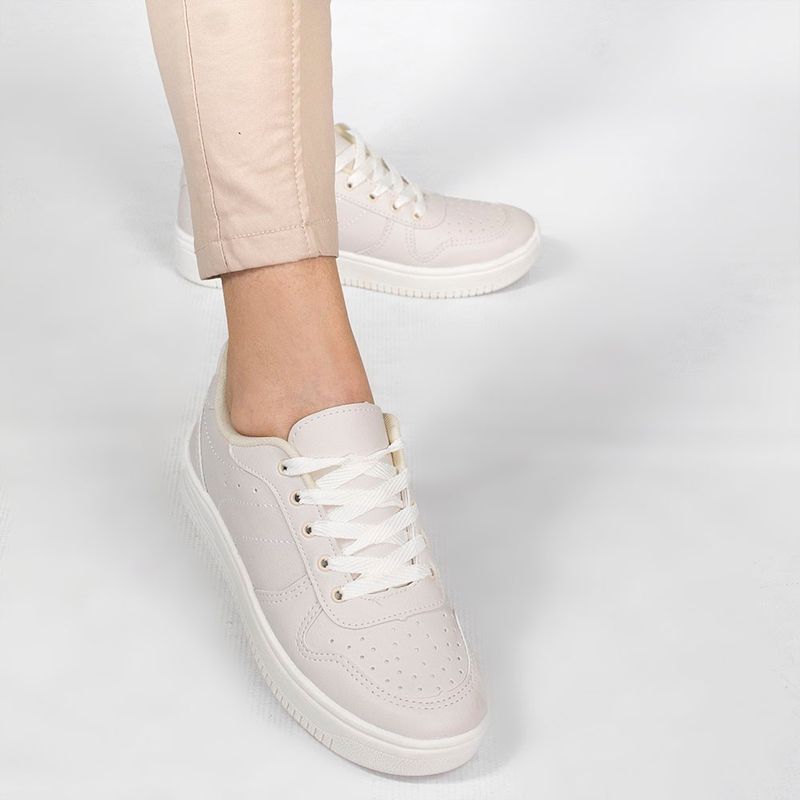 Tênis Zatta Casual Cadarço Kelly Off White