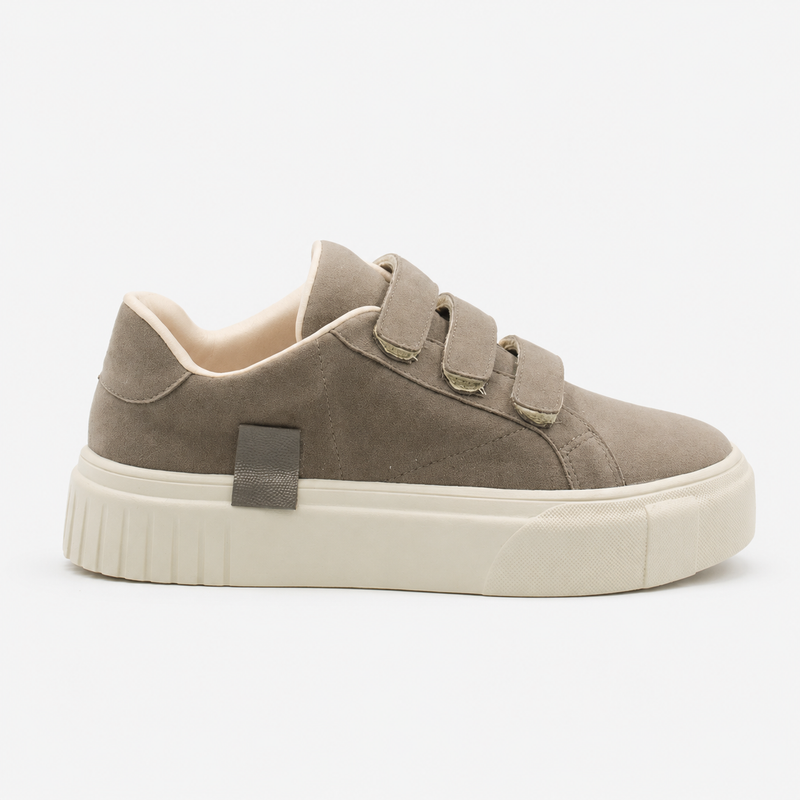 Tênis Zatta Feminino  Flatform Mary  Cinza